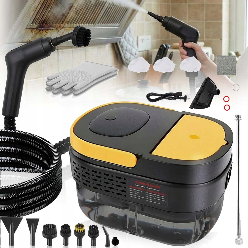 Parní Čistič Parní Myčka Vysavač Sada Na Čištění 2500W 3BAR
