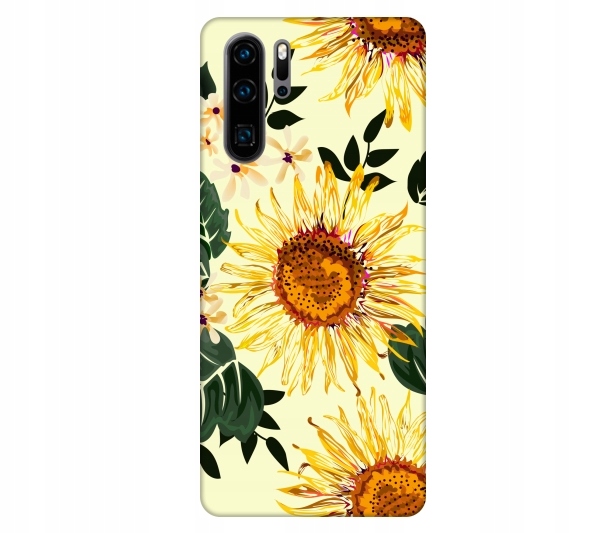 

Etui pokrowiec do Huawei P30 Pro Kwiat zólty akwar