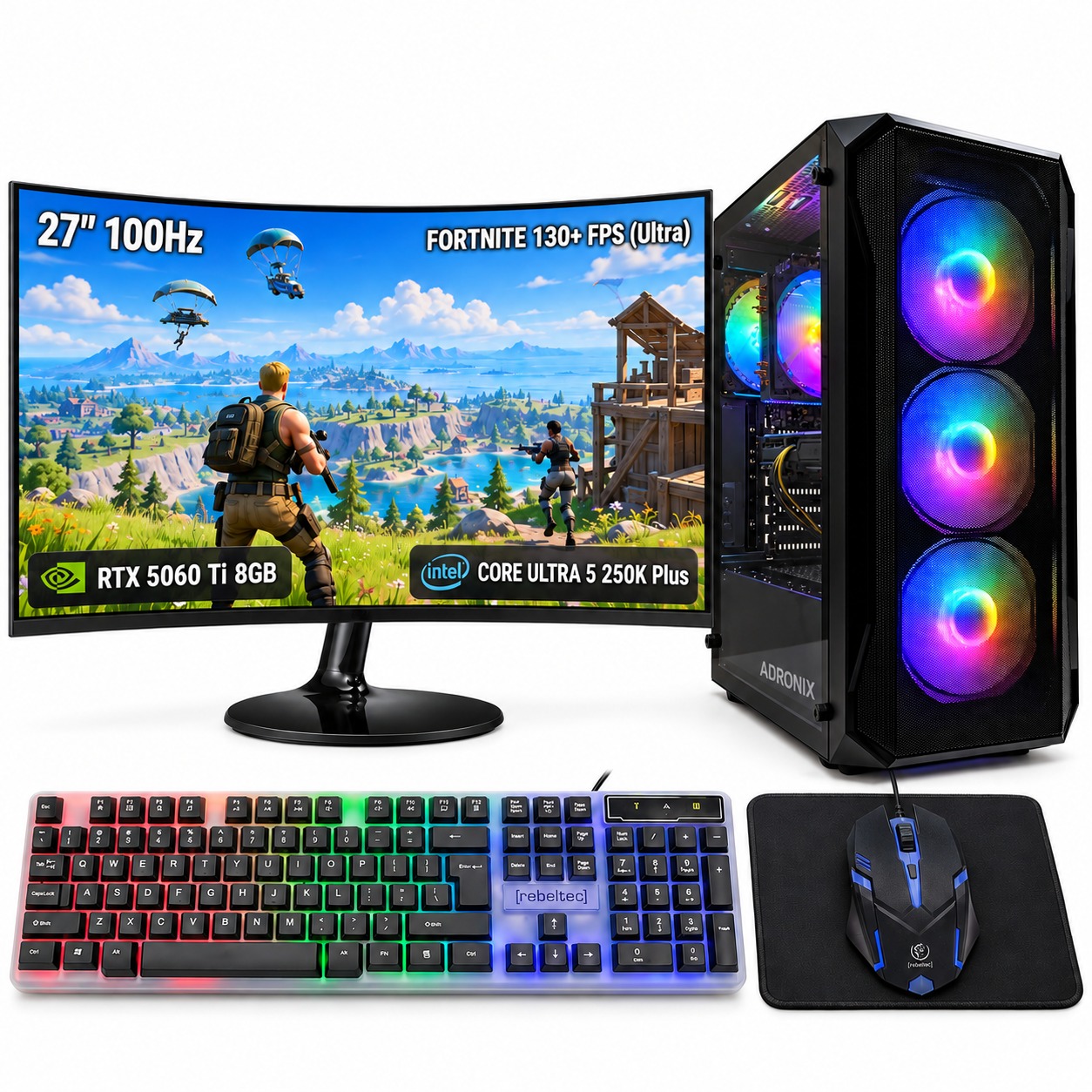 Herní Set Arrow Storm Ultra 5 250K Plus 32GB Rtx 5060 Ti 8GB +mon 27