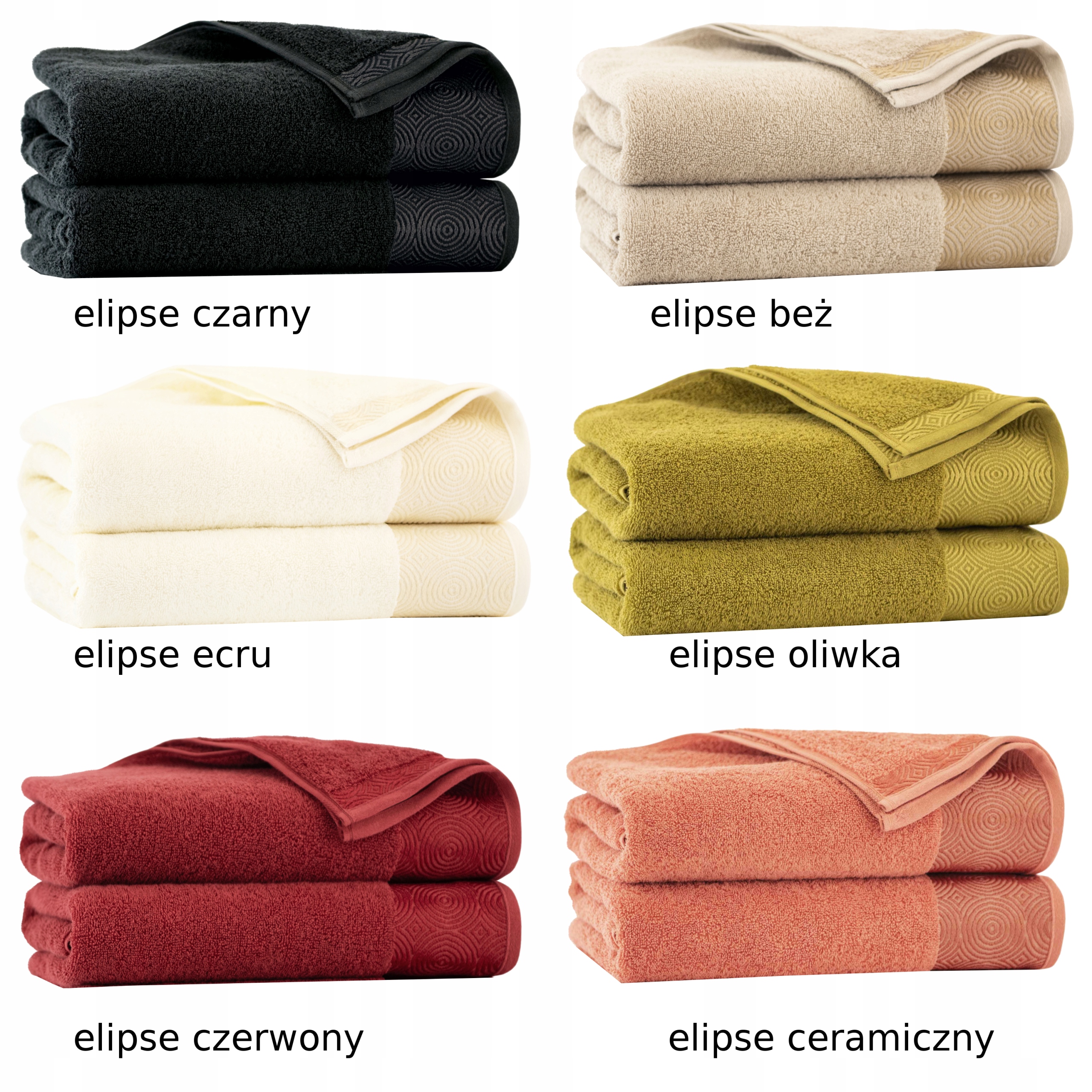 Komplet ręczników prezent ręcznik Zwoltex upominki świąteczne ElipseOliwka Wymiary ręcznika 50x90cm