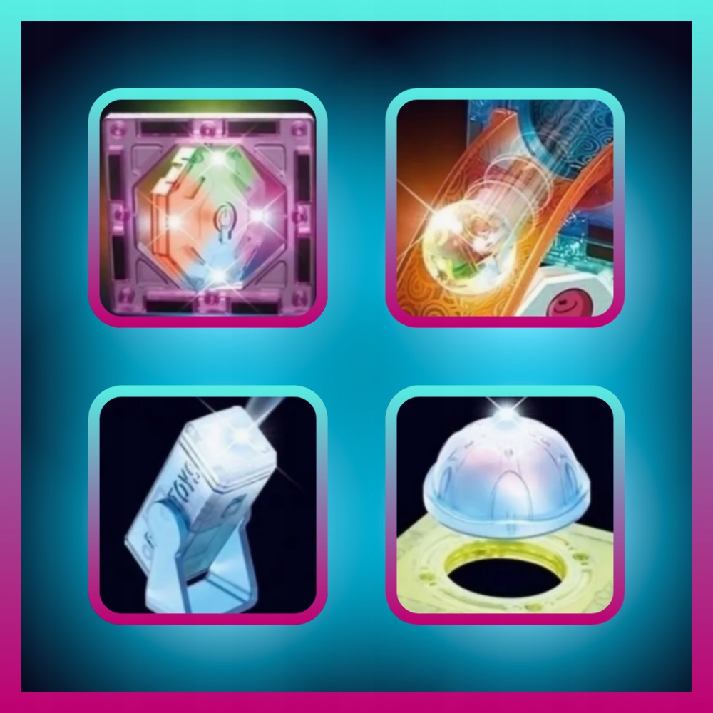 Klocki MAGNETYCZNE DUŻE 202EL Świecące TOR KULKOWY Kulodrom Magnetic Blocks Rodzaj zestaw