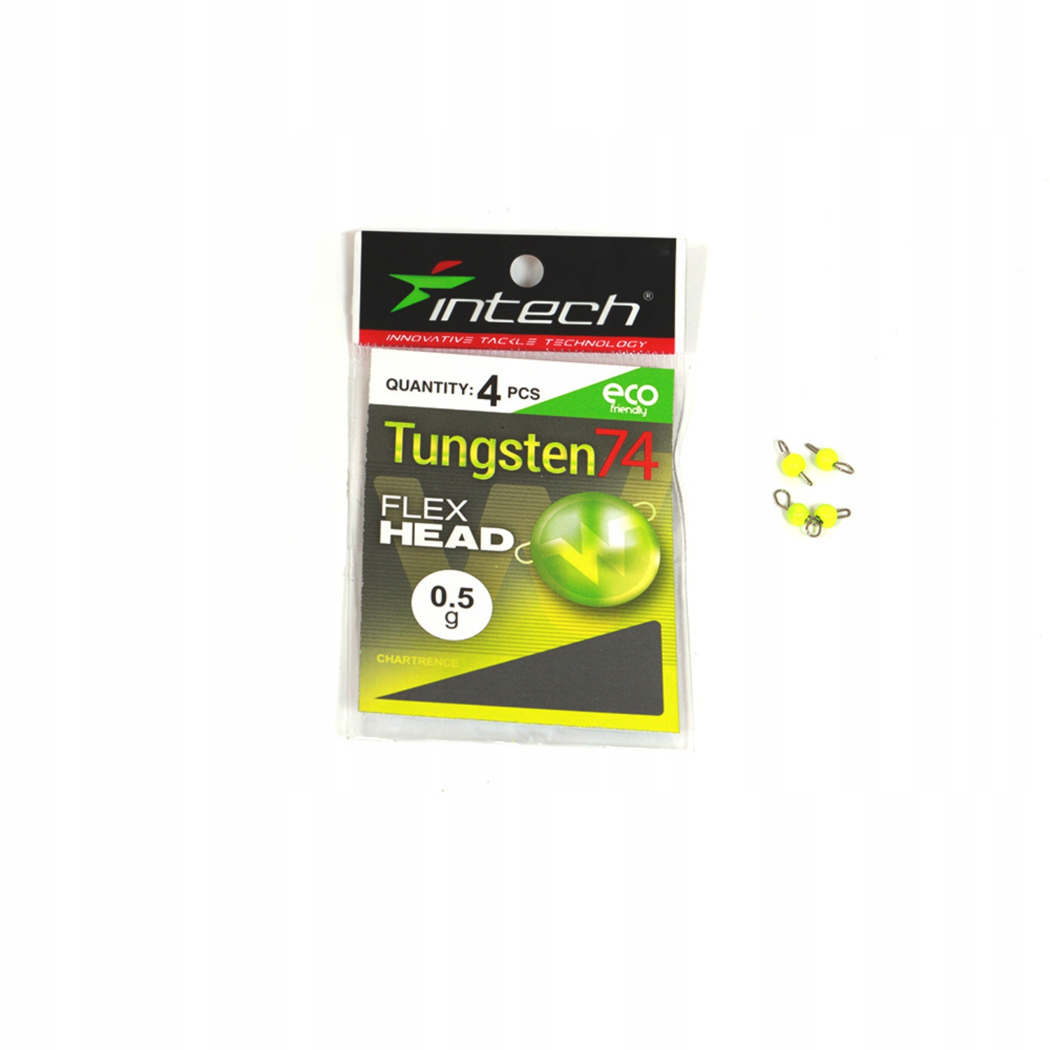 Ciężarek czeburaszka wolframowy Intech Tungsten 74UV limonkowy 5.0g (1szt.)