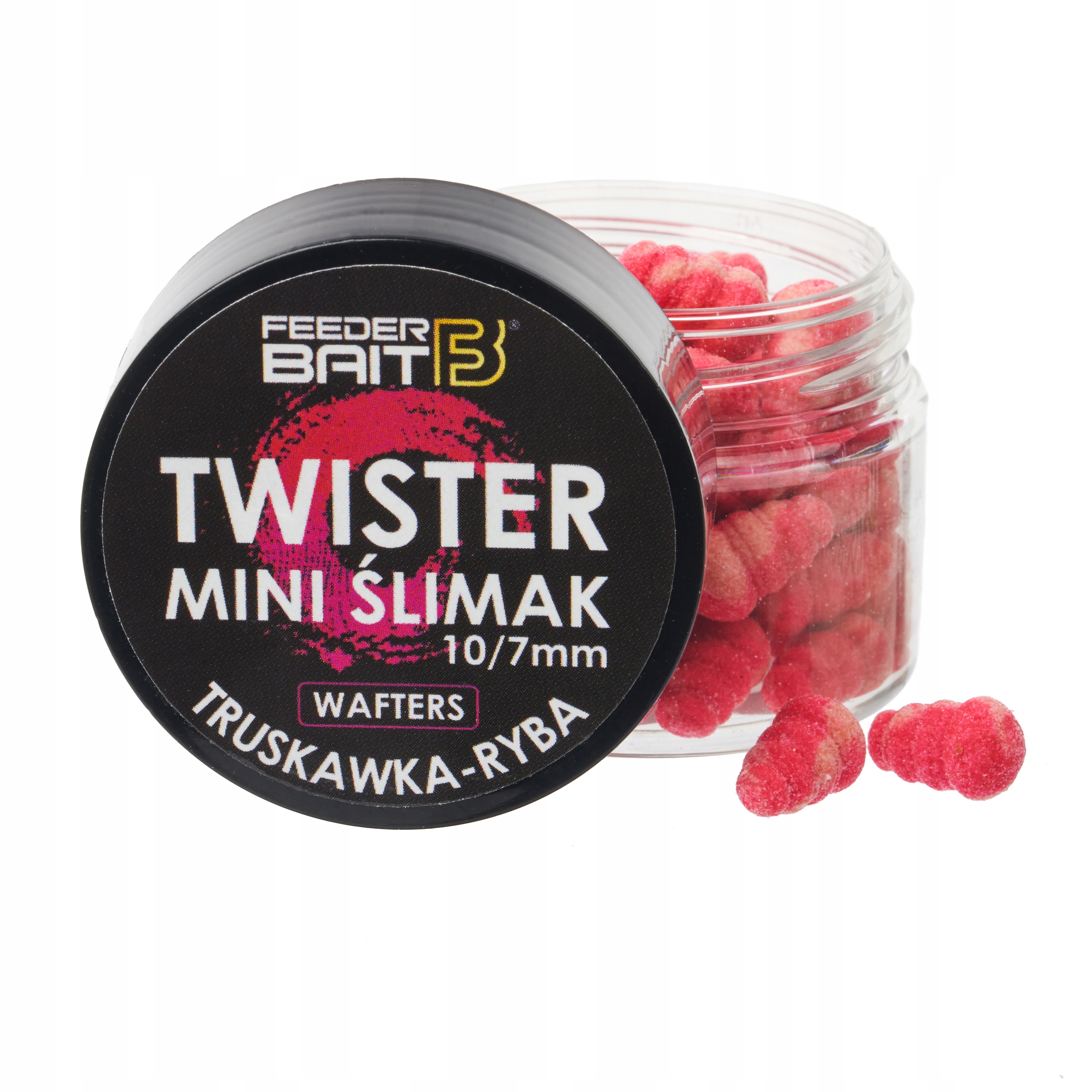 Mini Ślimak Wafters Feeder Bait Truskawka Ryba