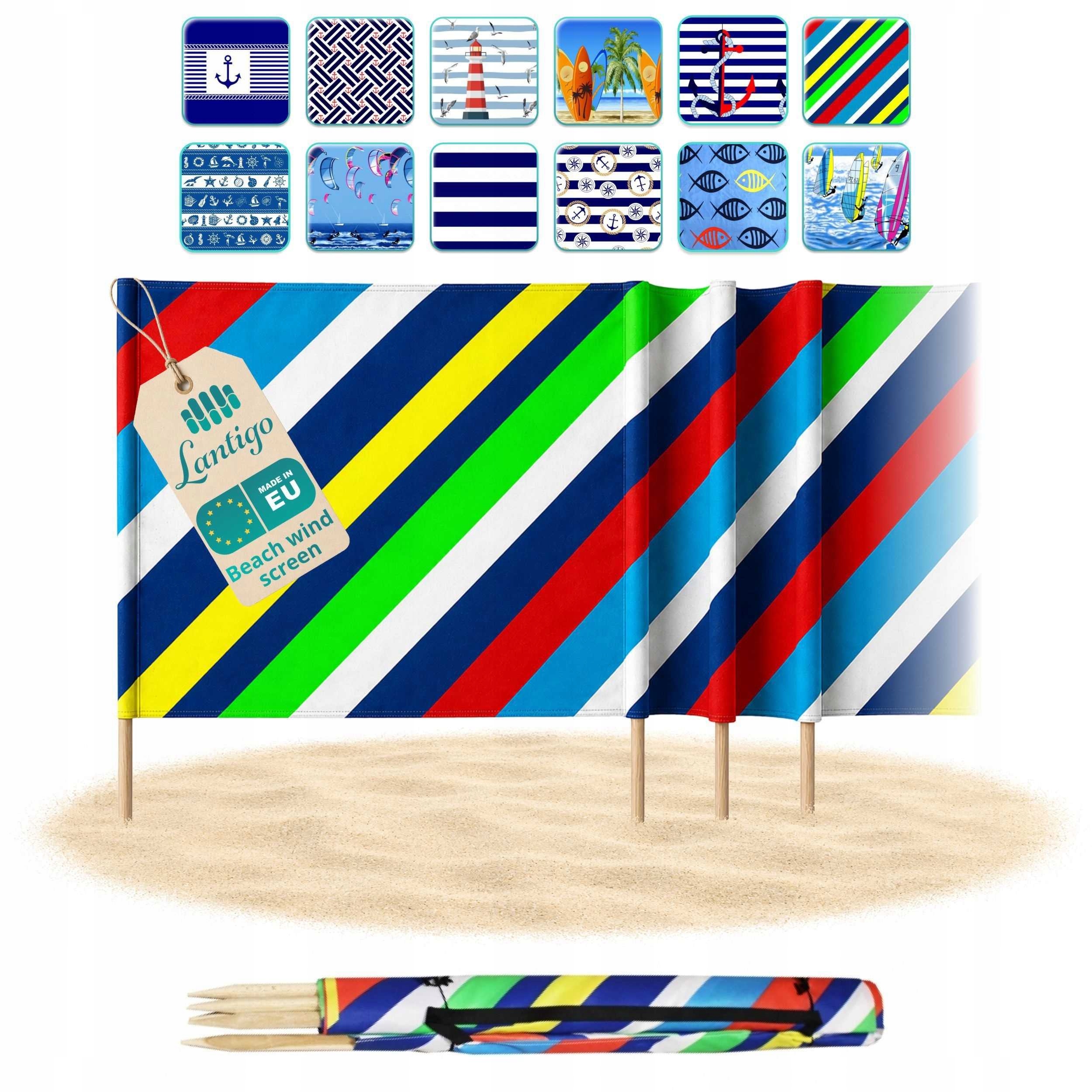 Lantigo paraván 14 m x 80 cm Uv mikrovlákno Barevné pruhy
