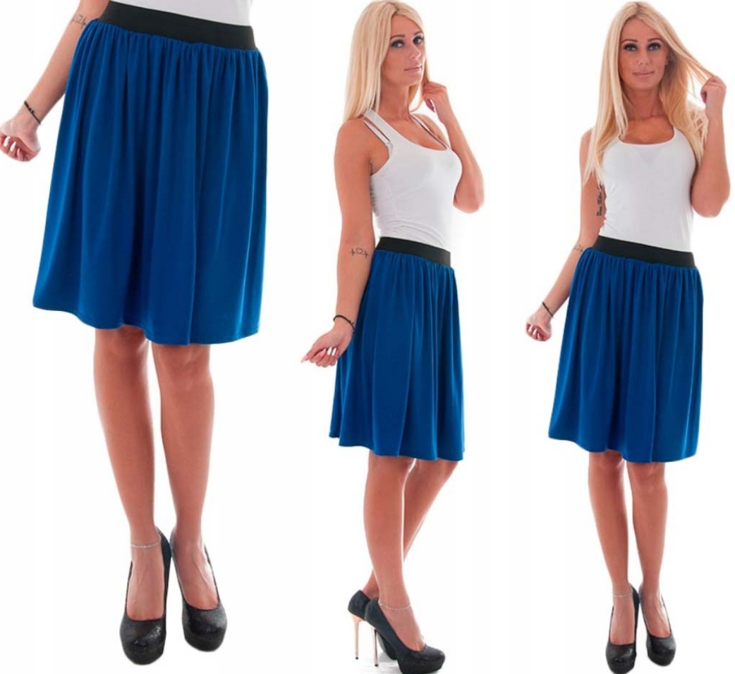 SPÓDNICA NA GUMIE MIDI KOLORY r52 Marka inna