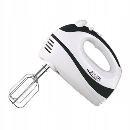 Hand Mixer Adler Ad 4205 b Biały, Black, Hand Mixer, 300 W, Number of speed
