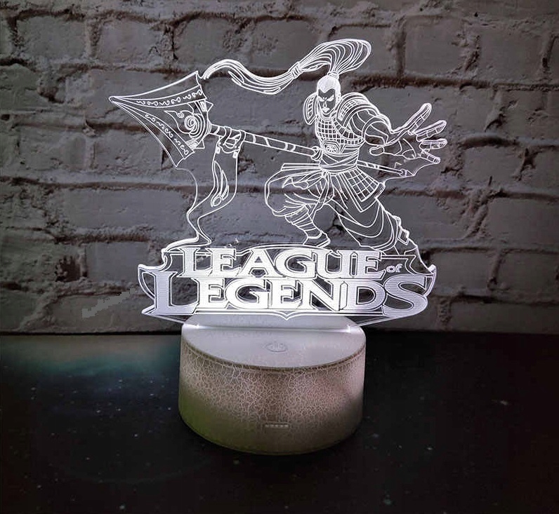 LAMPA 3D LED USB LOL LEAGUE OF LEGENDS XIN ZHAO Marka moXomi