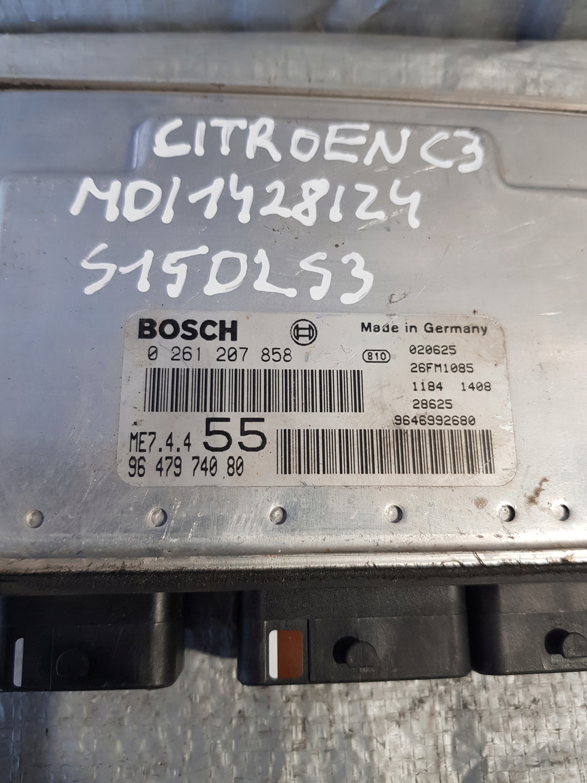 Computer CITROEN C3 0261207858 9647974080