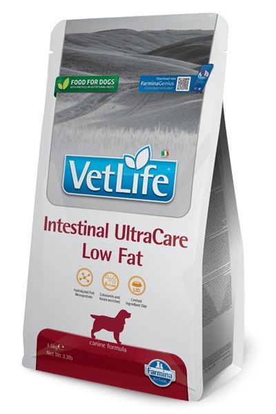Levně Vet Life Dog Intestinal Ultracare 1,5 kg – Dietní krmivo pro psy s citlivým zažíváním