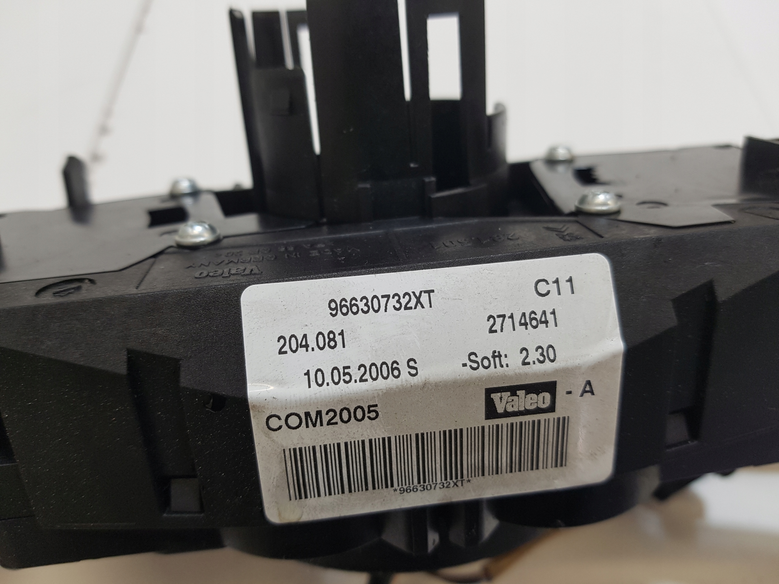 steering wheel levers and controls PEUGEOT 207 96630732XT