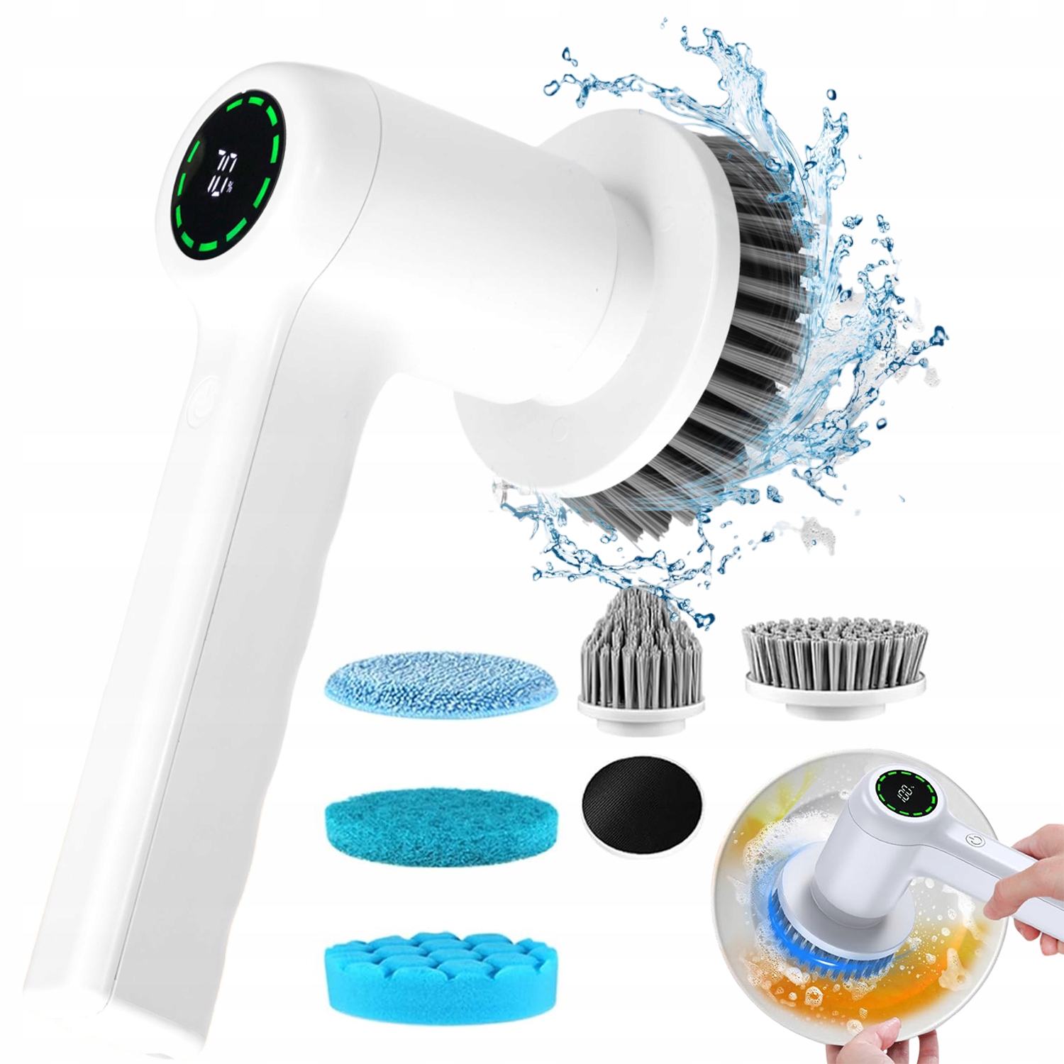 Levně Elektrický Bezdrátový Domácí Kartáč 6V1 Pro Úklid Domácnosti