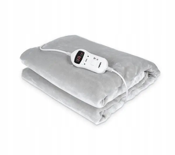 Koc elektryczny Raven EKE003S 160 x 120 cm Timer Szary