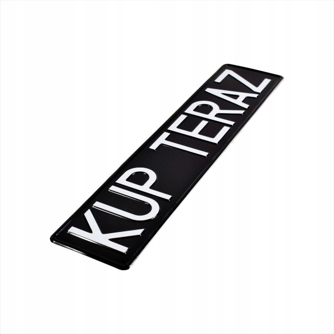 Polska Tablica Aluminiowa Tłoczona Starego Typu