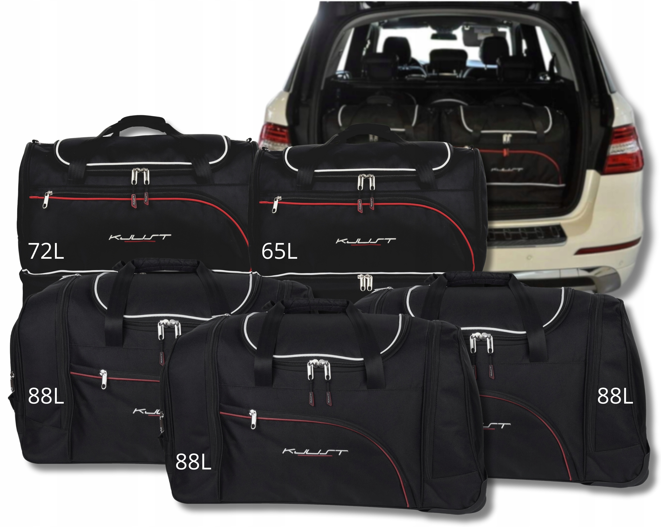 Cestovná Taška Do Kufra Mercedes-benz M 2011-2015 5 ks