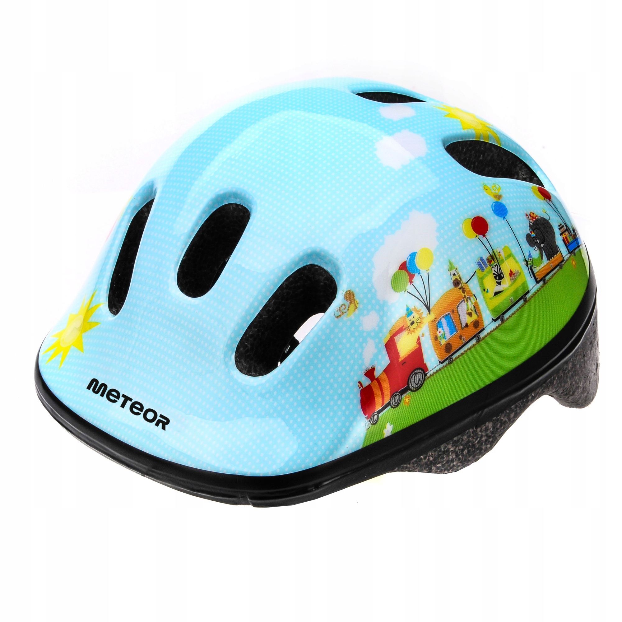 Kask Rowerowy Regulowany Dziecięcy Dla Dzieci Meteor MV6-2 S 48-52 cm Train