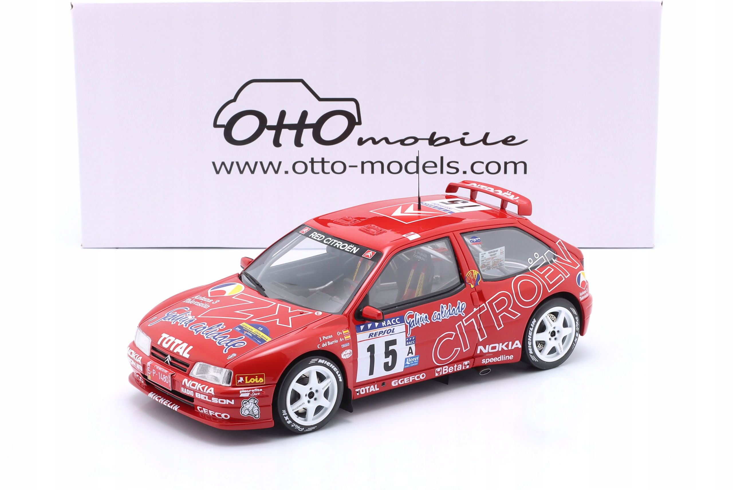 Otto Citroen Zx Kit Car #15 J.Puras Rallye Catalunya 1997 LE1/3000 1:18