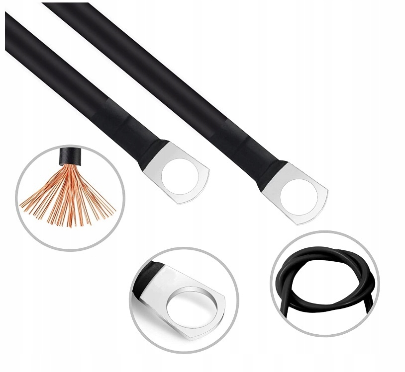 

Kabel łączenie do akumulatora 5AWG 100V 50cm