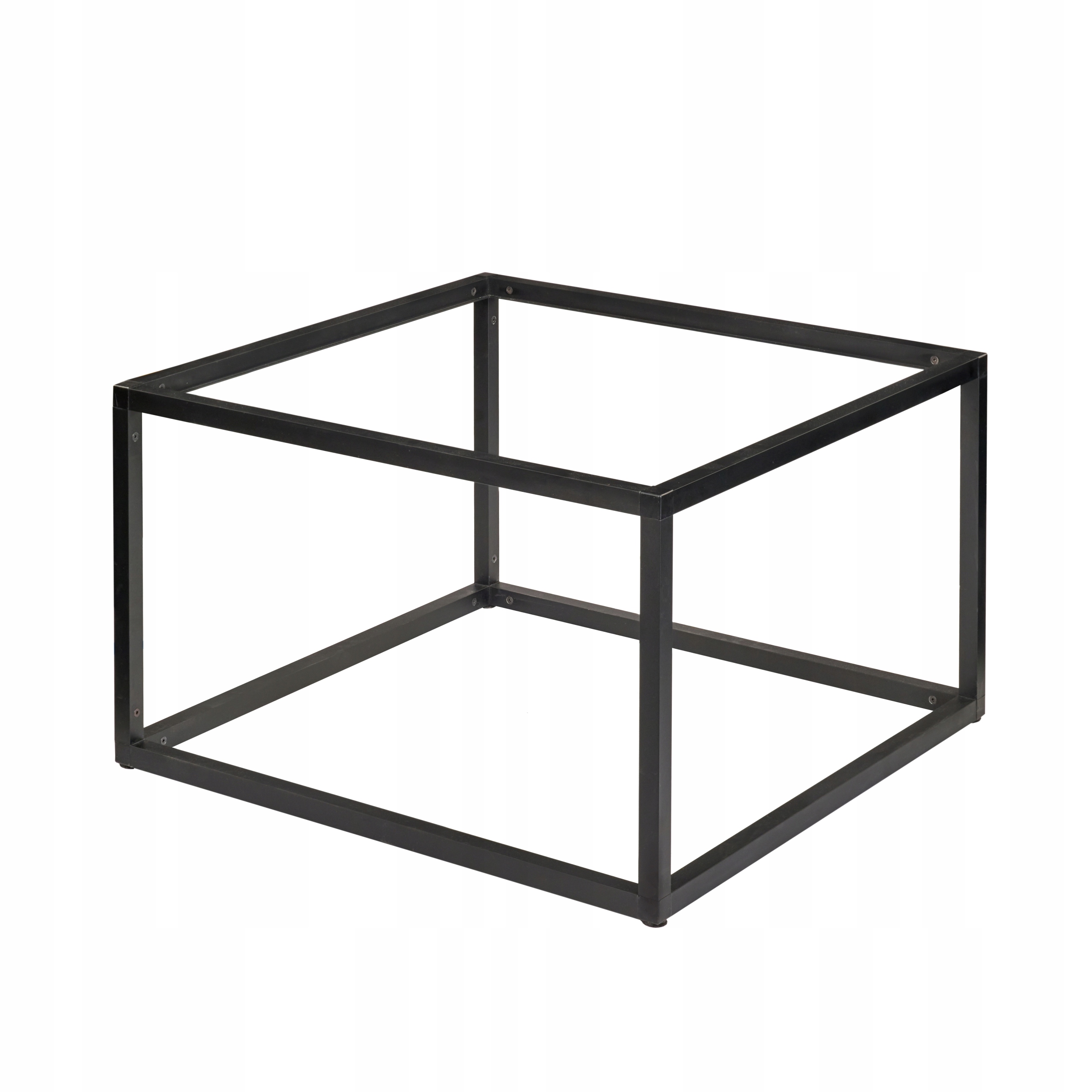 Industriální Hliníkový Konferenční Stolek Loft Černý Mat 500x500x450 Bez Desky