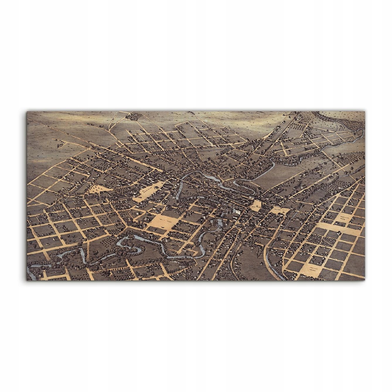 

Fotoobraz 100x50 na ścianę Mapa San Antonio Retro