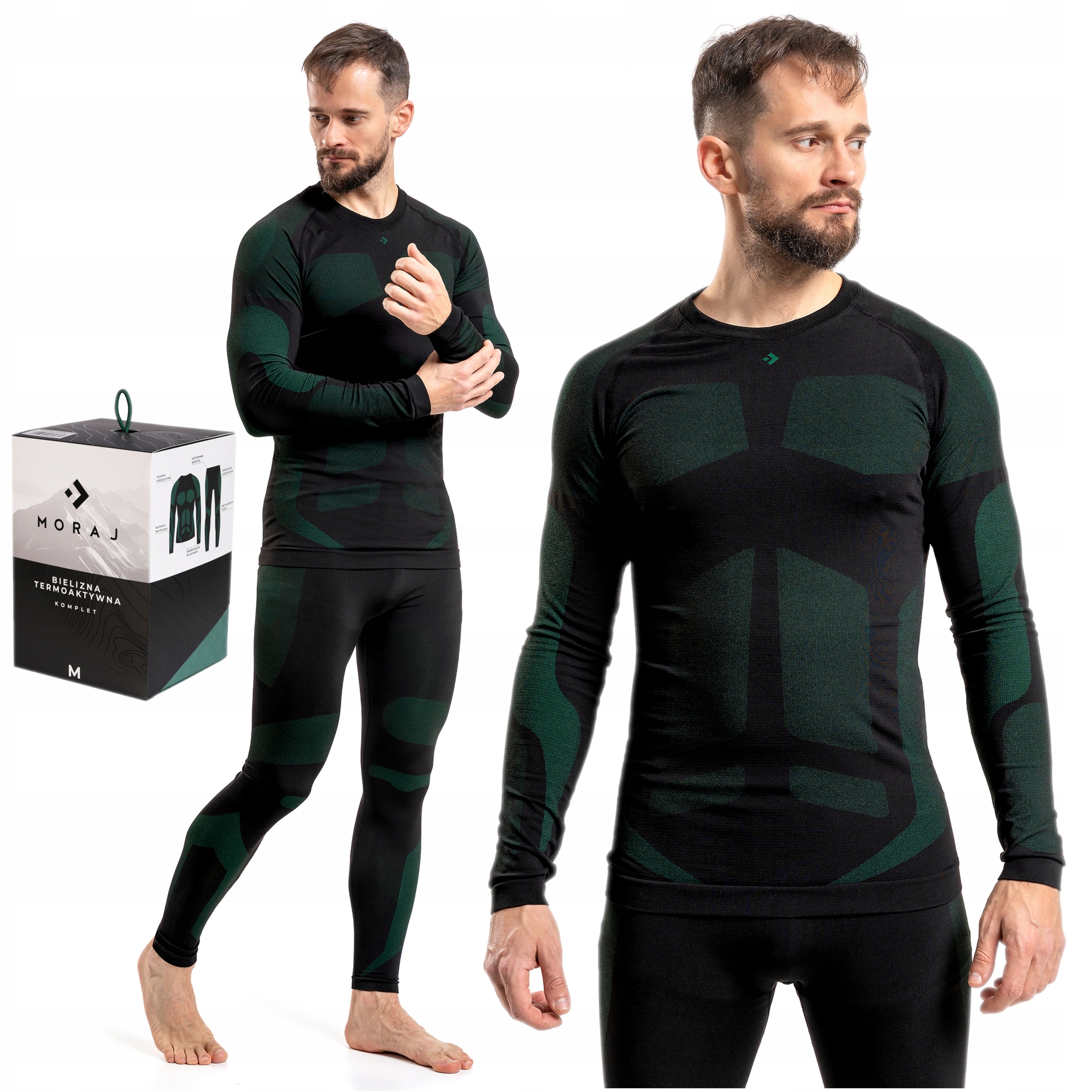 Termoaktivní spodní prádlo Pánské komplet oblečení na zimu Teplý Thermo Moraj XXL