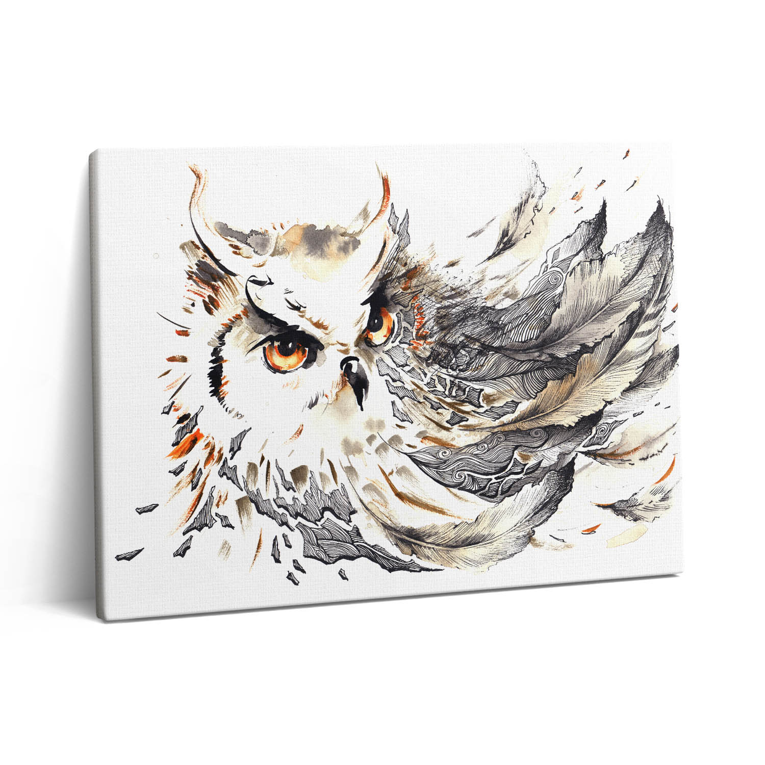 Obraz Canvas Klasické plátno do obývacího pokoje Sova Symbol moudrosti a vědy 80x60