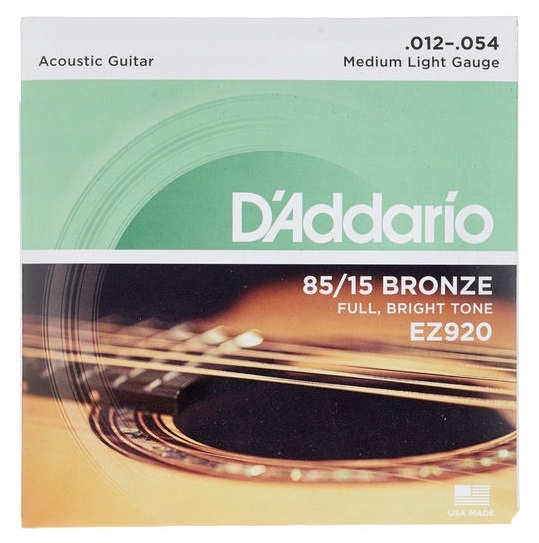 Struny do gitary akustycznej Daddario EZ920