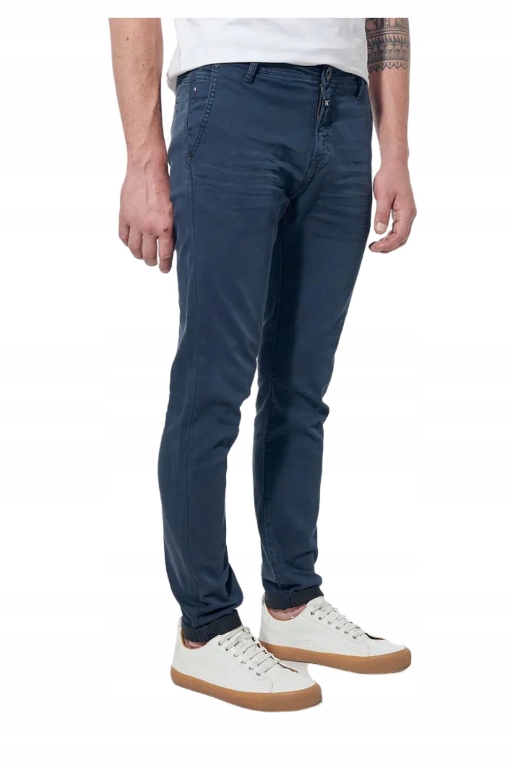 Pánské kalhoty Kaporal modré módní chino zúžené klasické slim vel. S