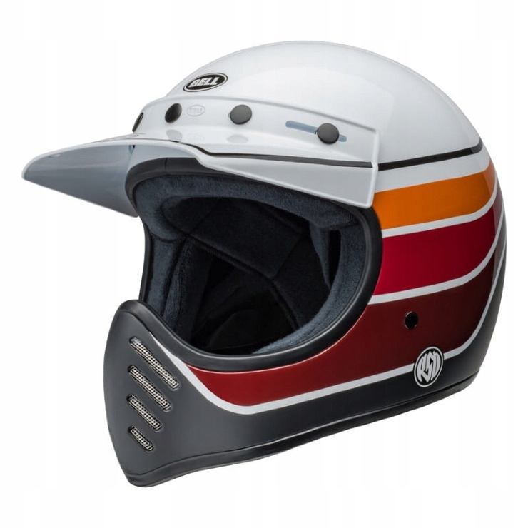 Prilba Bell Moto-3 ECE6 Rsd Sdl Black Satin Gloss White Black S