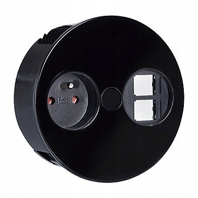 Elektrická zásuvka Bachmann čierna