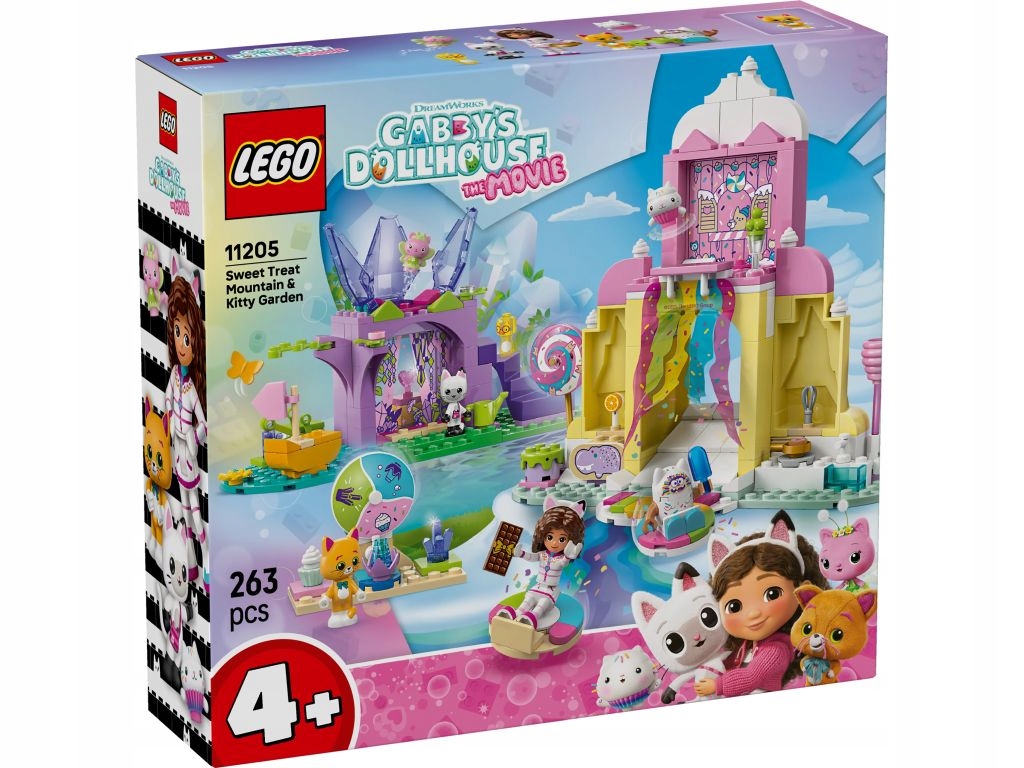 Lego 11205 Gabby's Dollhouse Lakociowa Góra a Kiciowy Zahradek