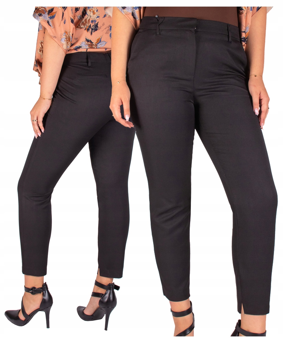 Firi Dámské Cigarety černé Elegantní formální kalhoty Do Kanceláře W50-L29