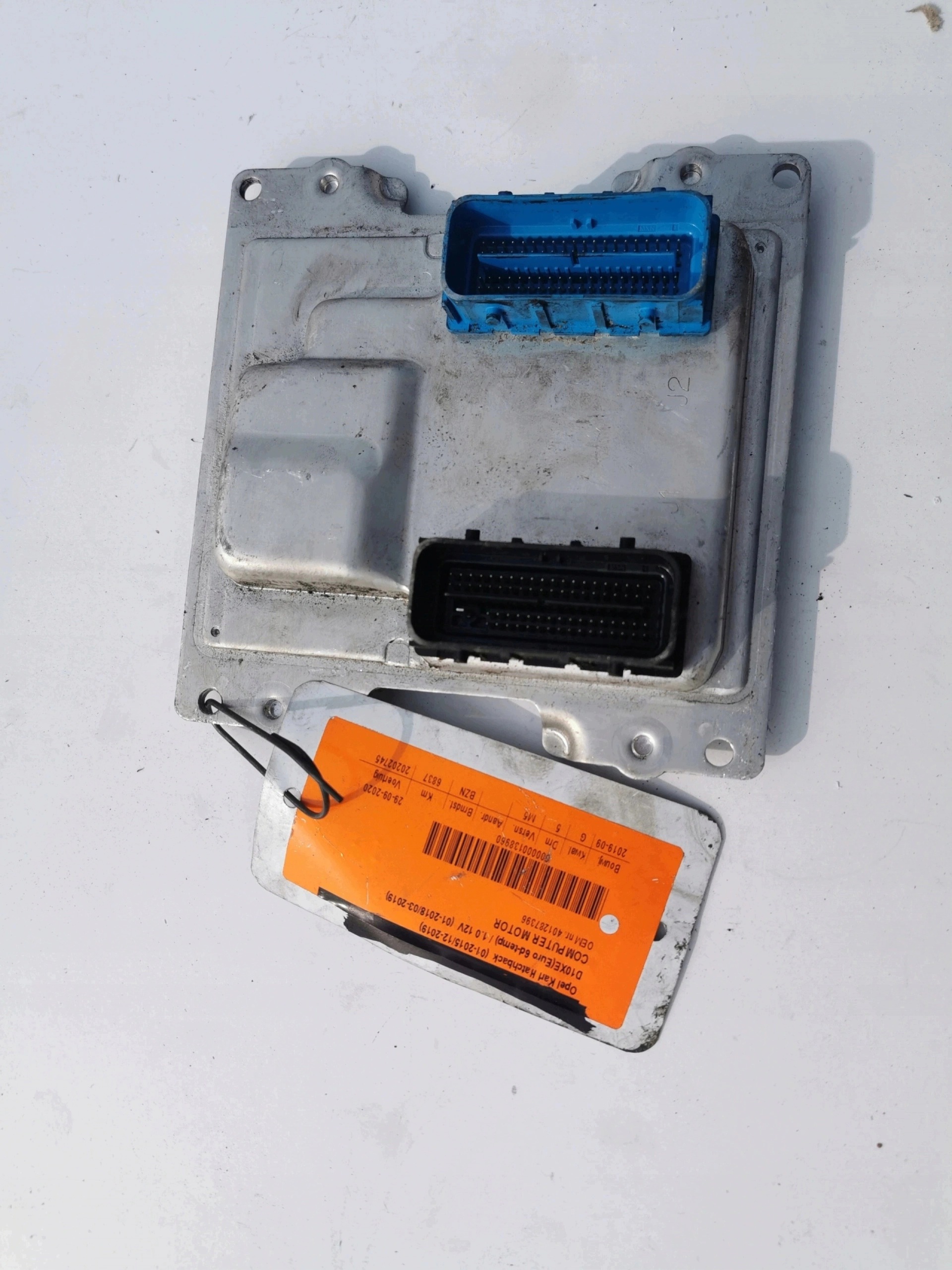 OPEL KARL 1.0B 12689585 12686280 401287396 computer ECU Originale