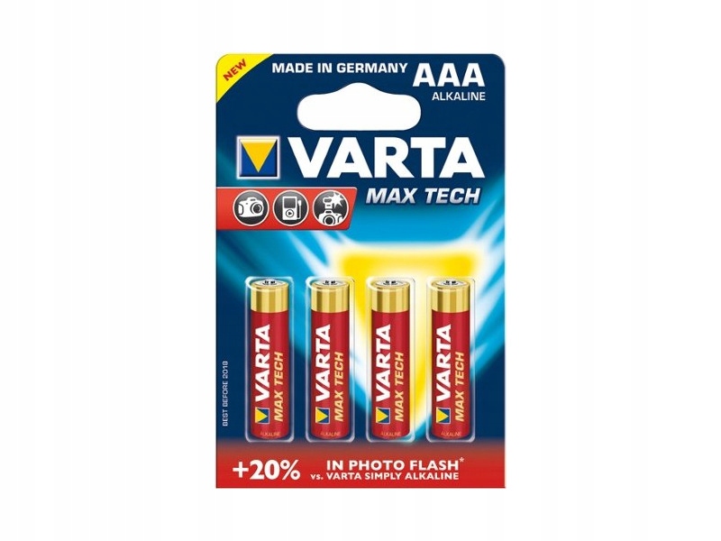 

Baterie Aaa LR3 Varta Max Tech (4 szt.)