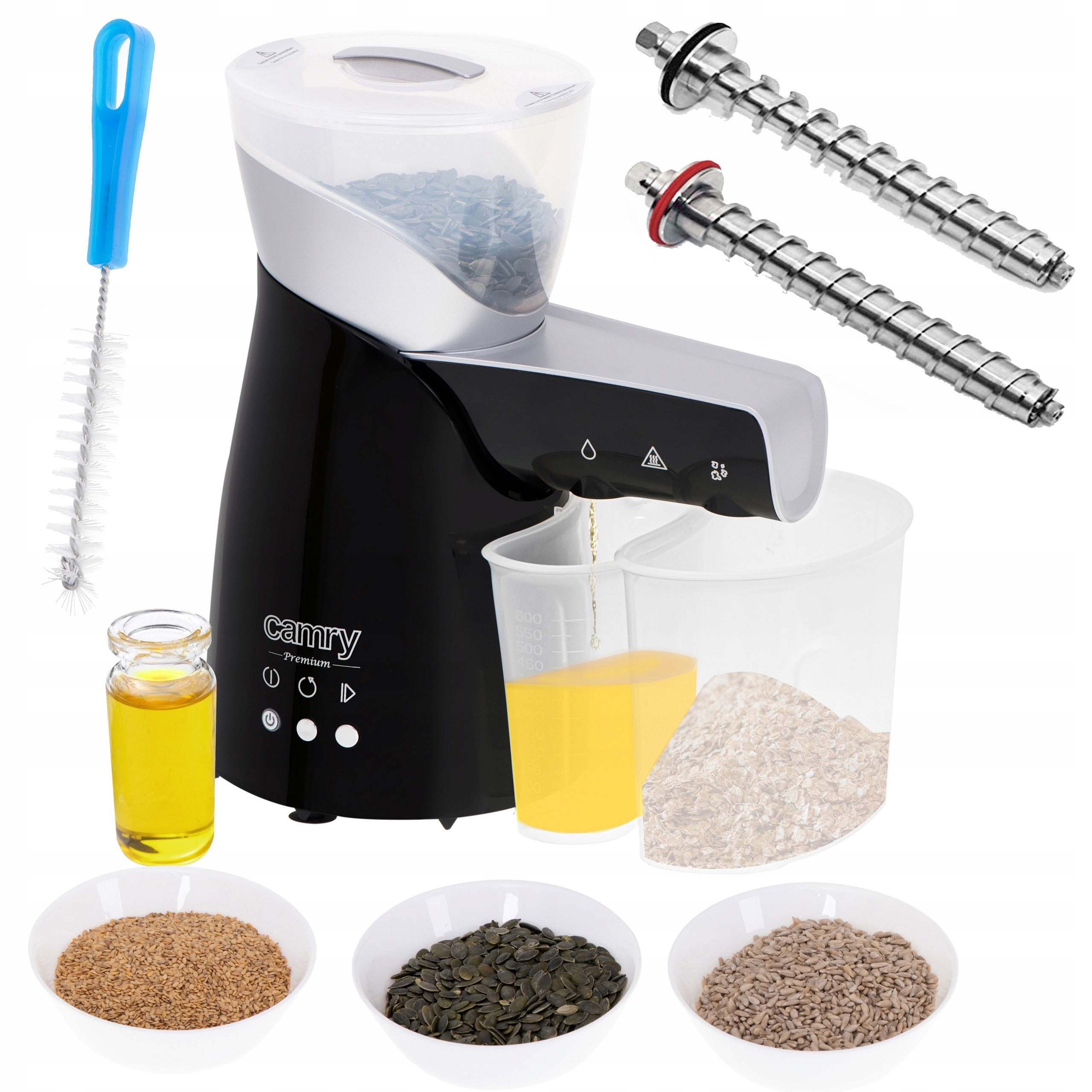 PRASA WYCISKARKA WYTŁACZARKA OLEJU na ZIMNO Z NASION ORZECHÓW PESTEK MAKU Stan opakowania oryginalne