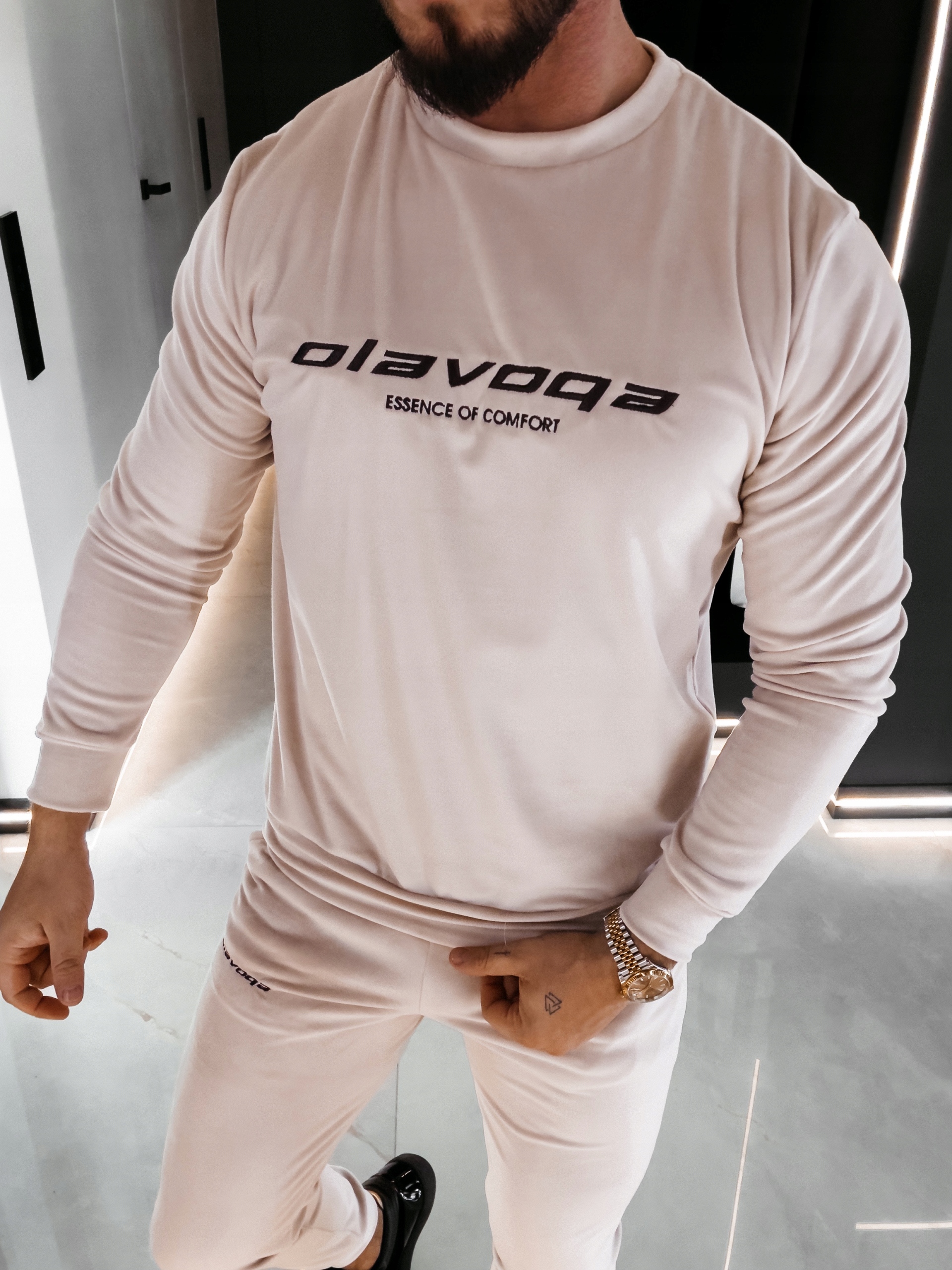Pánský Komplet Skip Olavoga Béžový M