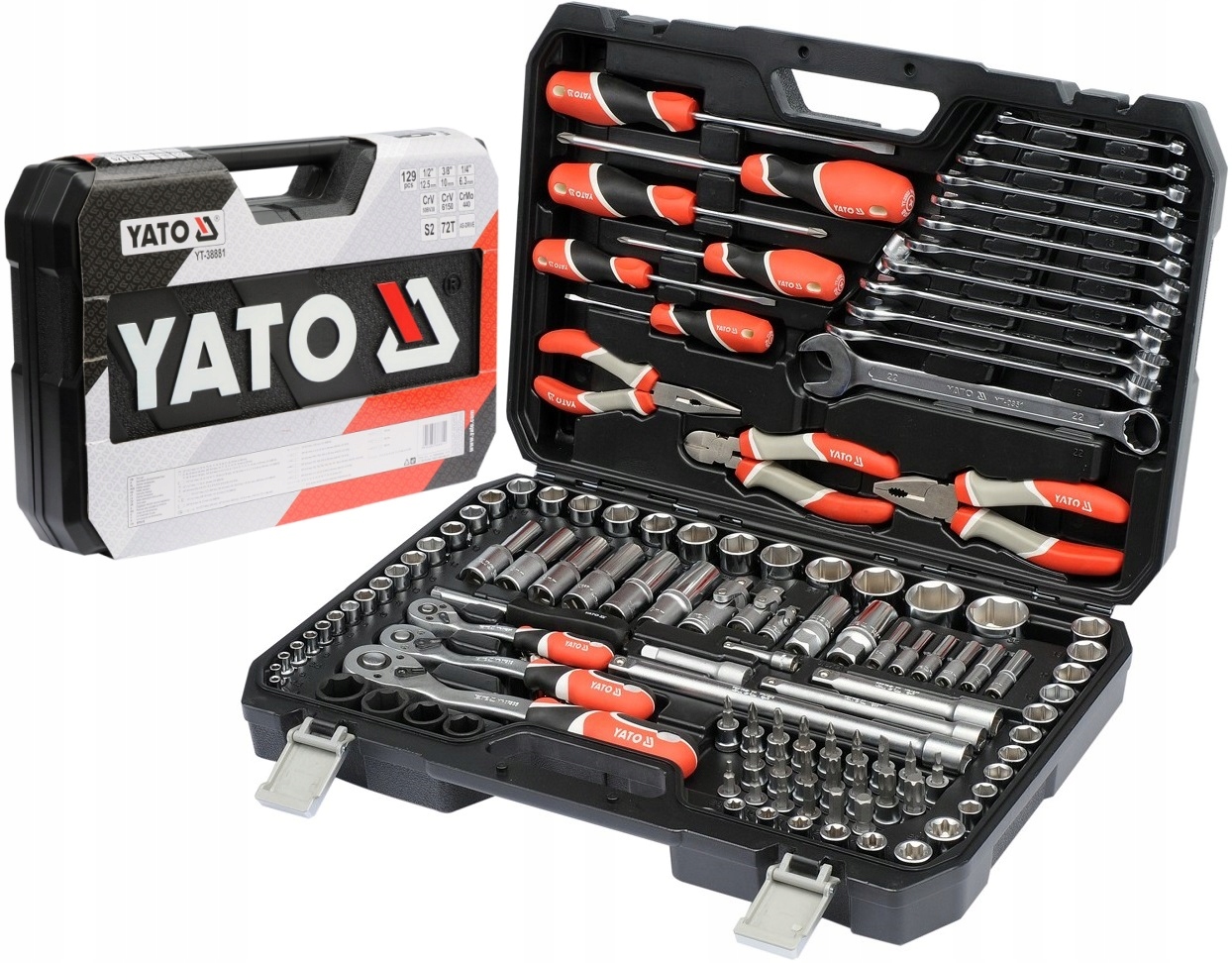 

Yato Zestaw Narzędziowy XXL 129el Klucze YT-38881