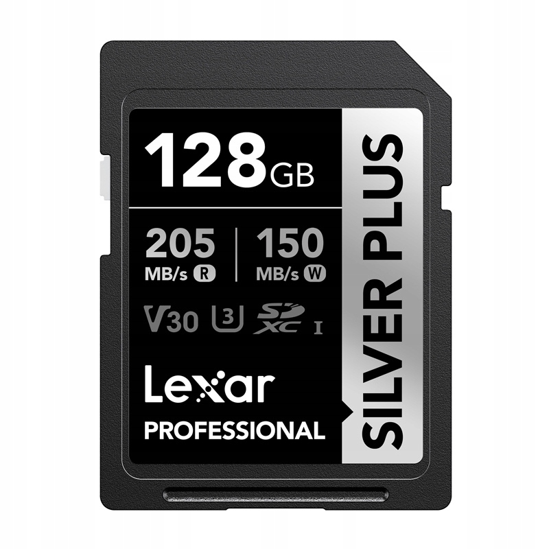 Lexar Karta Pamięci Sd Professional Silver Plus Sdxc 128gb V30 150 Mb/s