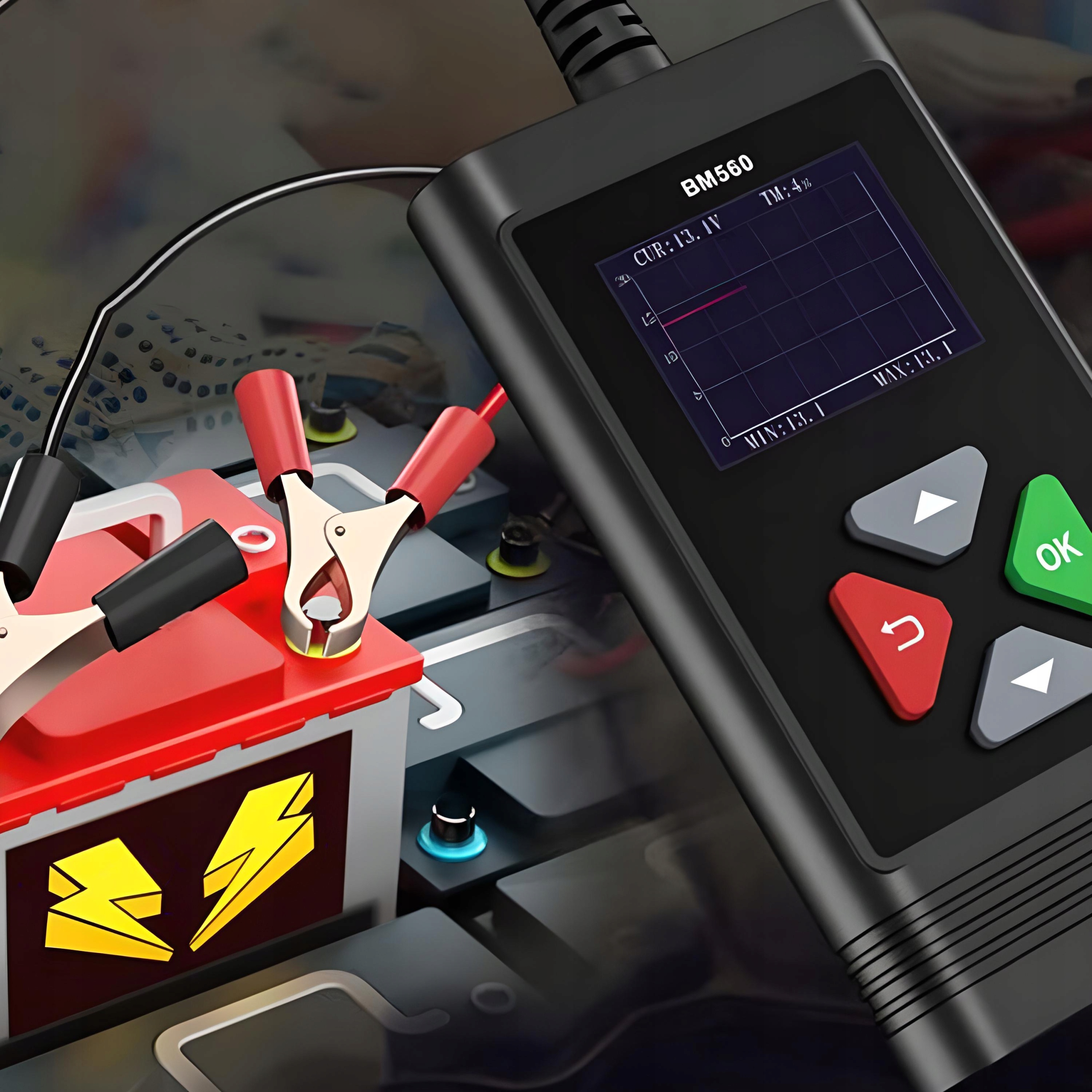 TESTER AKUMULATORÓW SAMOCHODOWYCH BM560 SAMOCHODU Marka AutoXscan