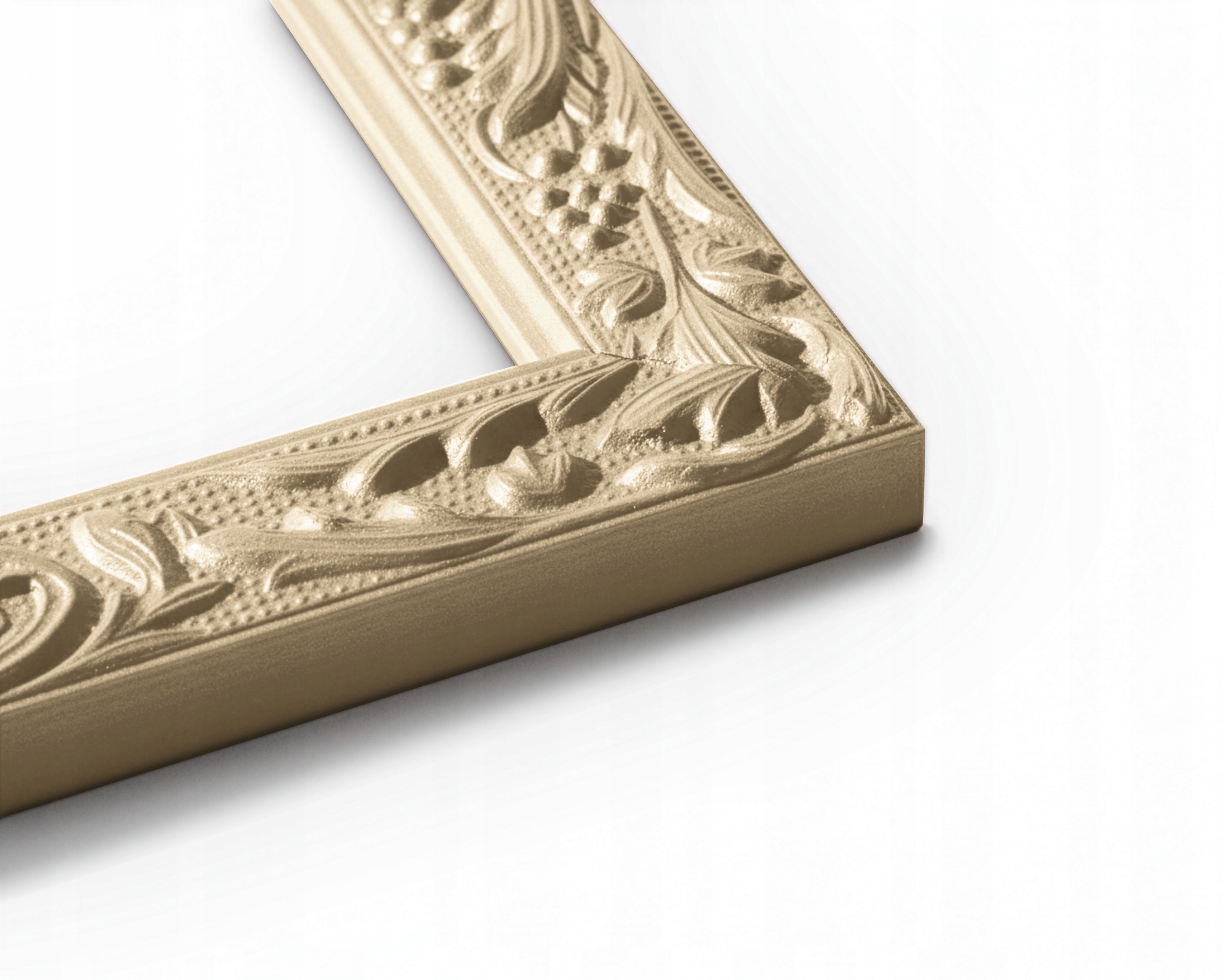 Rám 70x100 surový, dřevěný, zdobený ornamentem decoupage