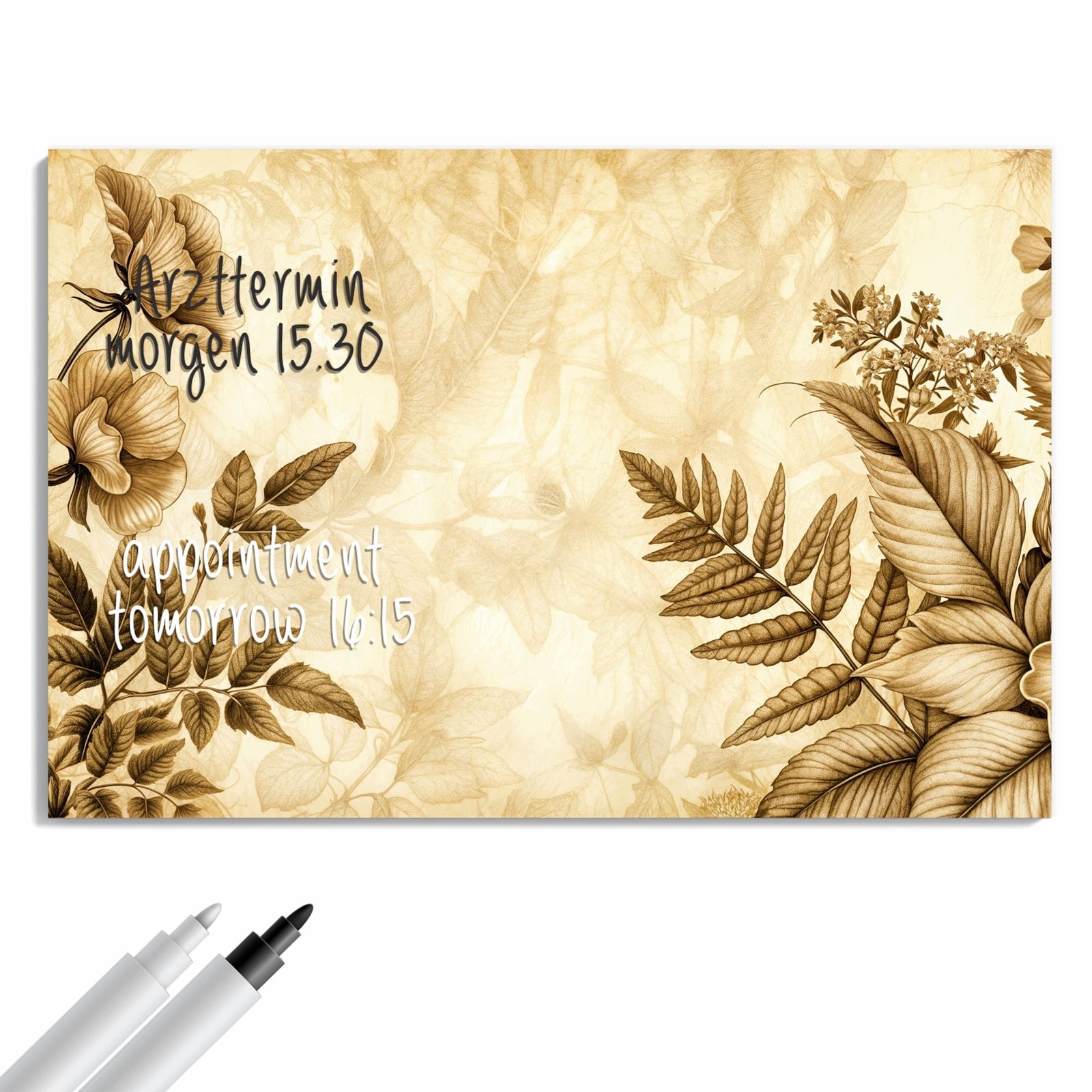Magnetická tabule Platek květu Umělecké dílo 60 × 40 cm