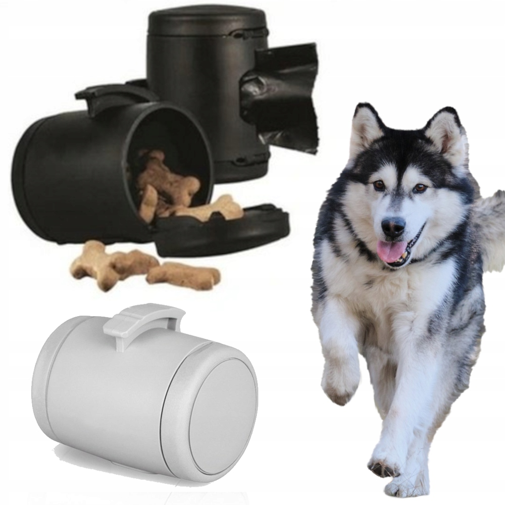 

Szary Pojemnik Do Zwijanych Smyczy Flexi