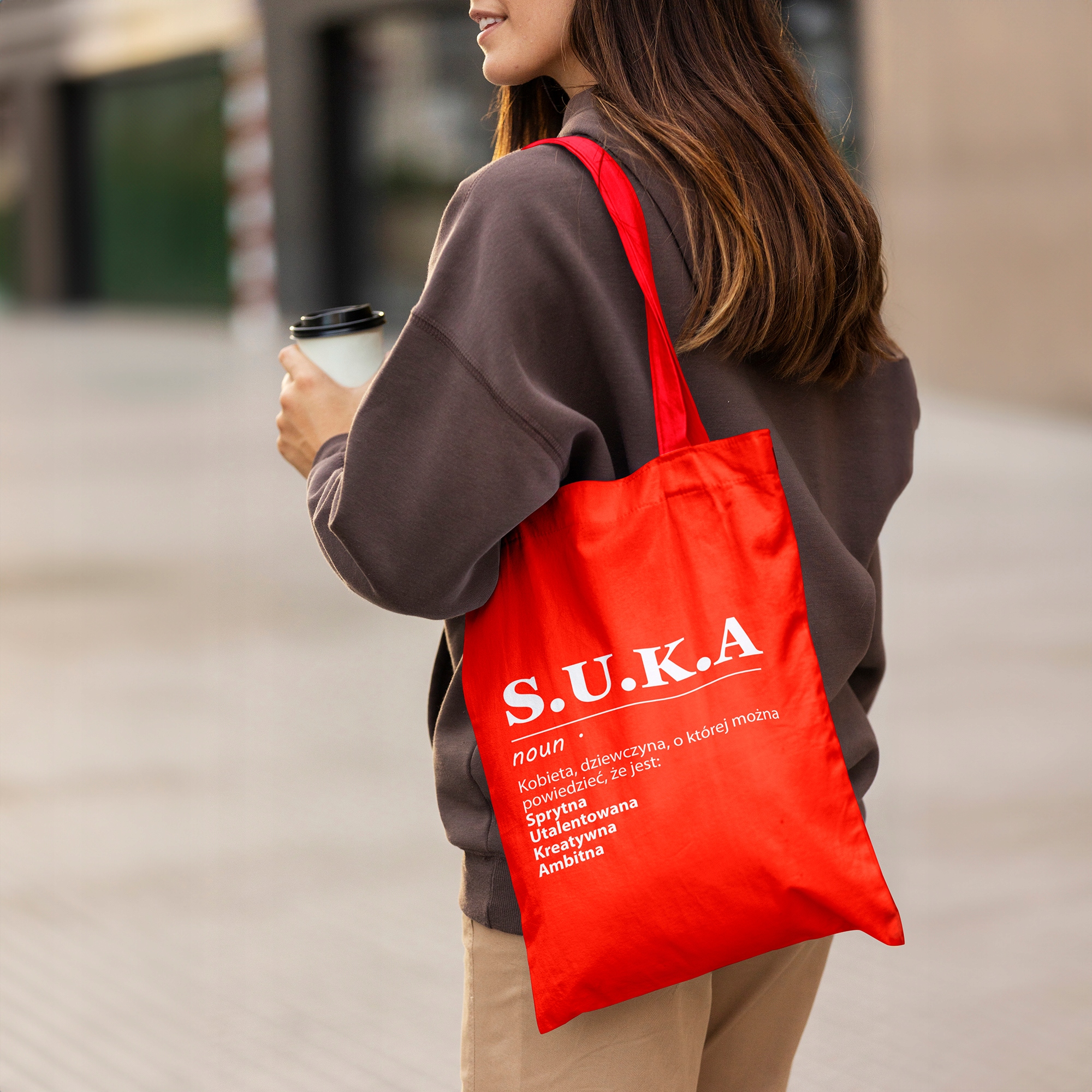 Torba BAWEŁNIANA EKO NA PREZENT DLA ŻONY SIOSTRY Marka bez marki