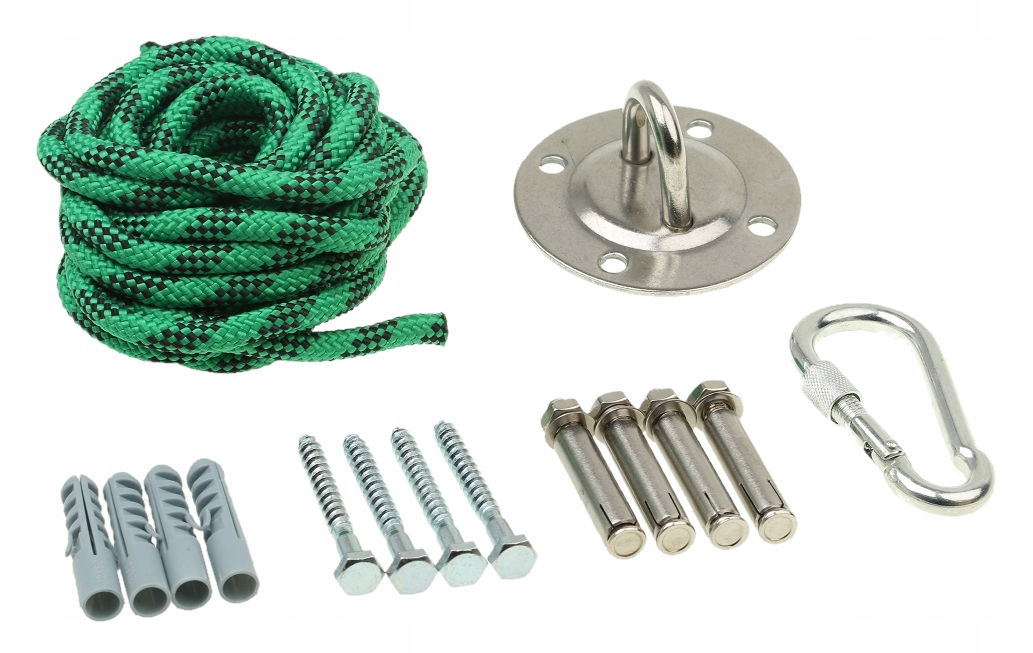 ZESTAW MONTAŻOWY DO HUŚTAWKI HAMAKA KOTWA LINA