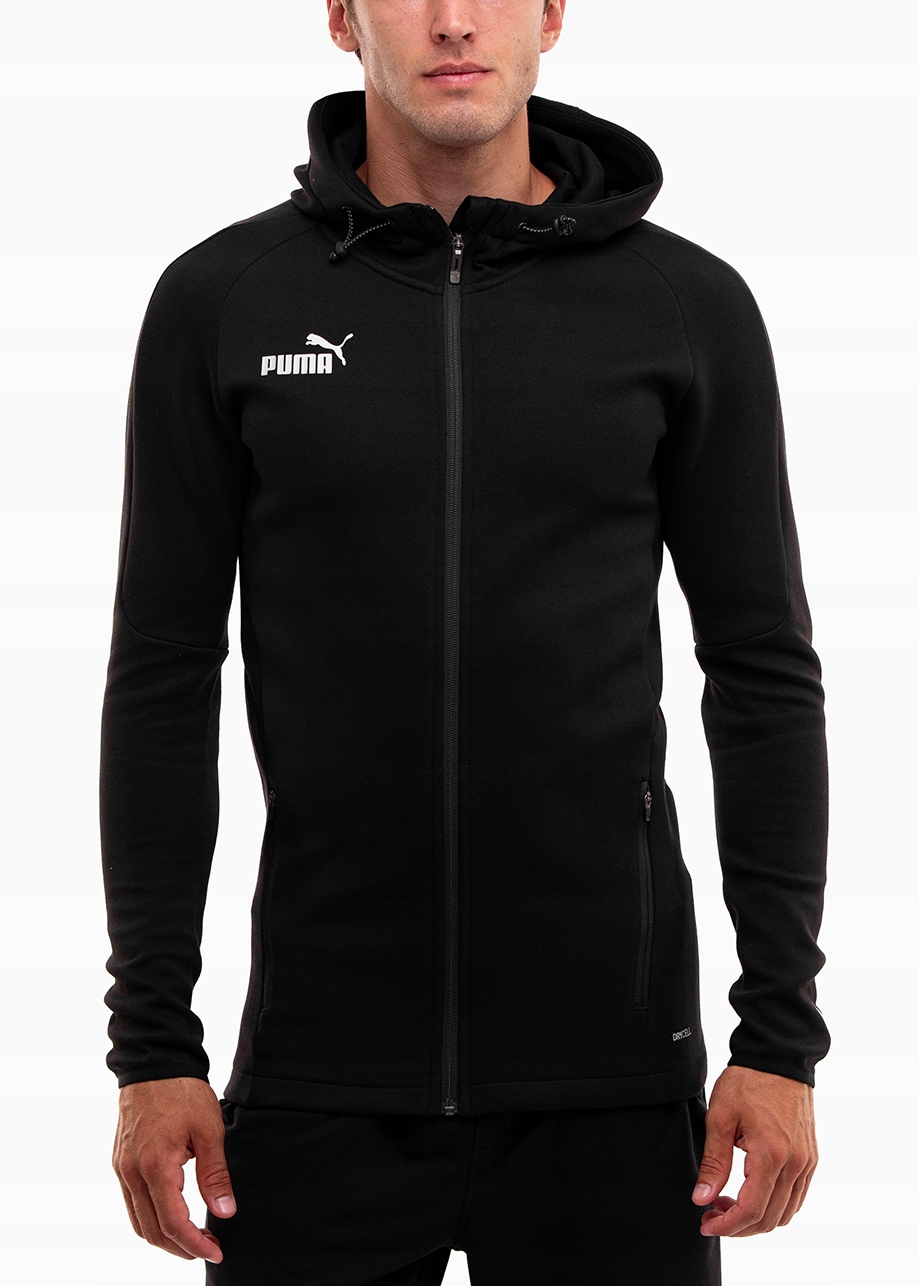 Puma pánská mikina s kapucí sportovní tepláková mikina s logem hoodie teamFINAL vel. S