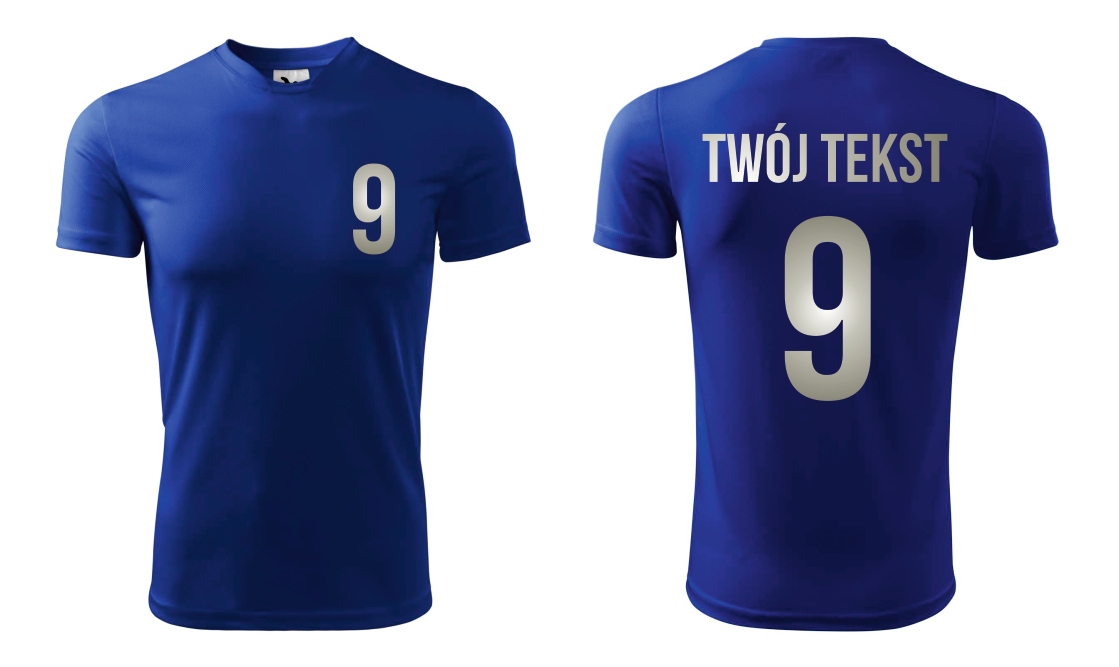 

Koszulka Piłkarska Z Własnym Nadrukiem Napisem L