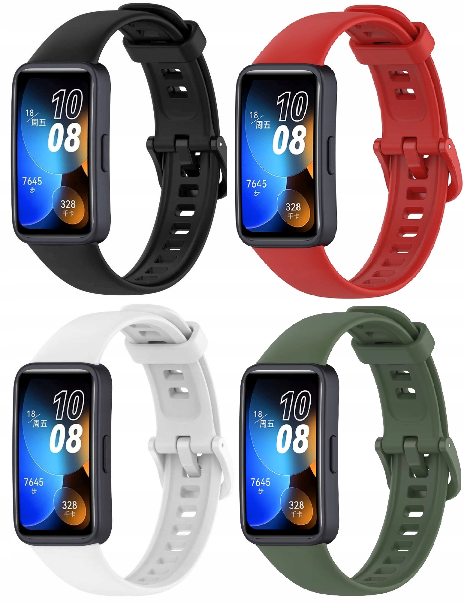 4x PASEK BRANSOLETA DO HUAWEI BAND 8 / BAND 9 WYBÓR KOLORÓW