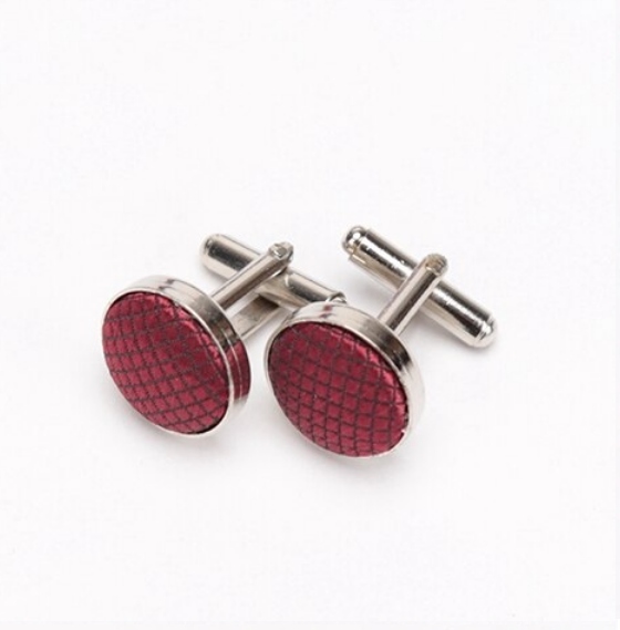 Spinki do mankietów / koszuli bordowe