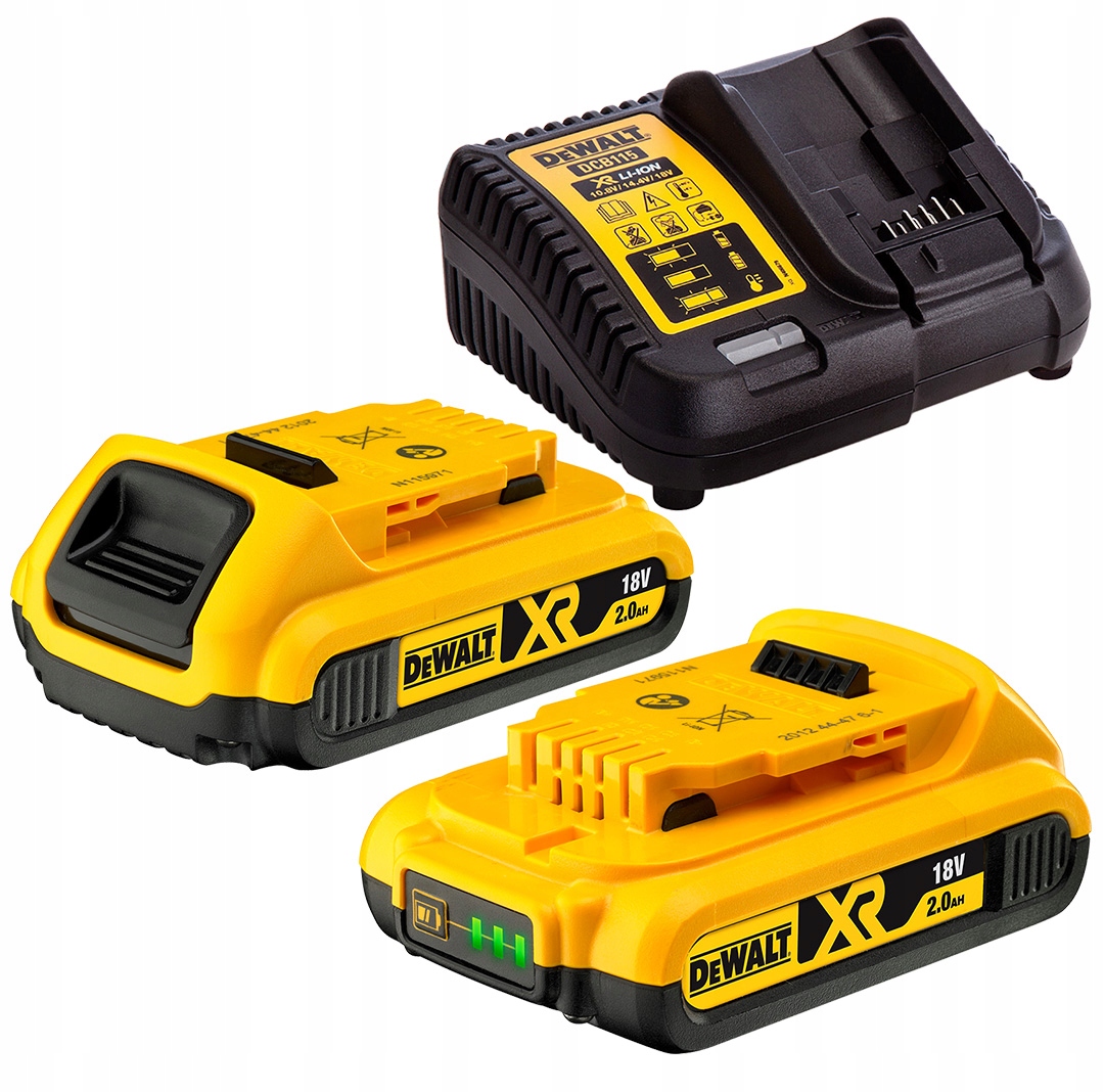 DCB115D2 Ładowarka DCB115+2x 2Ah 18V DCB183 DeWalt
