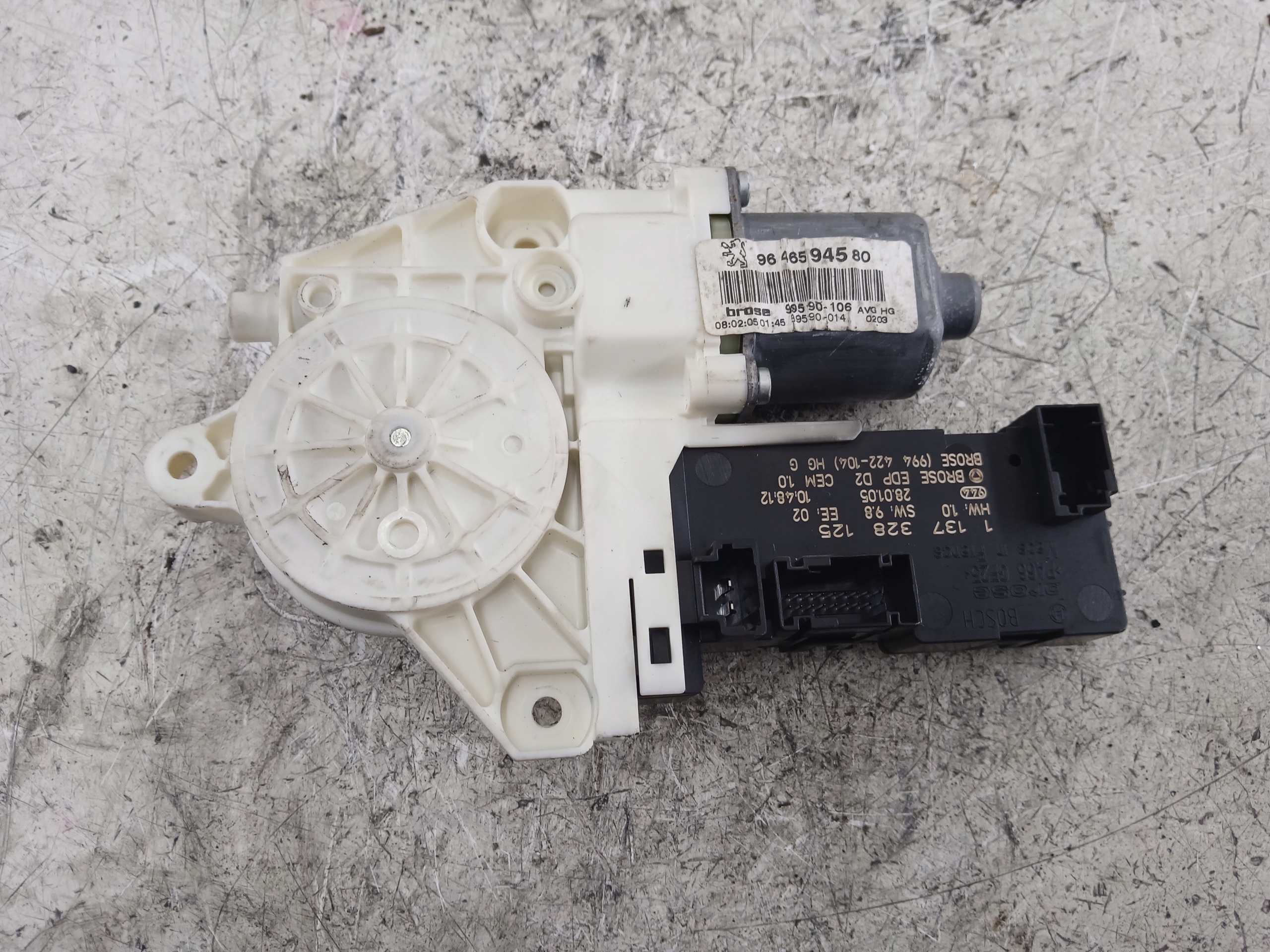PEUGEOT 407 mini motor windows left front 9646594580