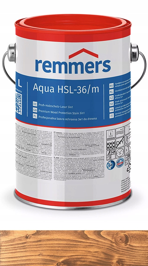 Remmers HSL-36/m Lazura na vodní dřevo 2,5L Vlašský ořech